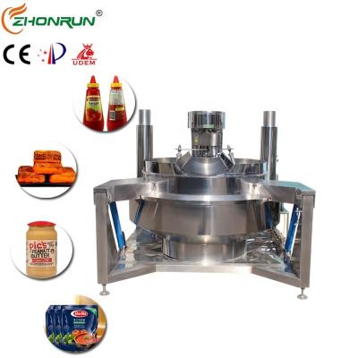 China Easy Operation 600 L Automatic Jam Making Machine Strawberry Jam Cooking Pot Lined Kettle For Jam for sale