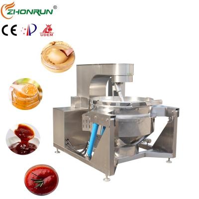 China Easy Operation CE Approved Automatic 100-500 L Tilting Industrial Syrup Soup Caramel Cook Blender Machine for sale