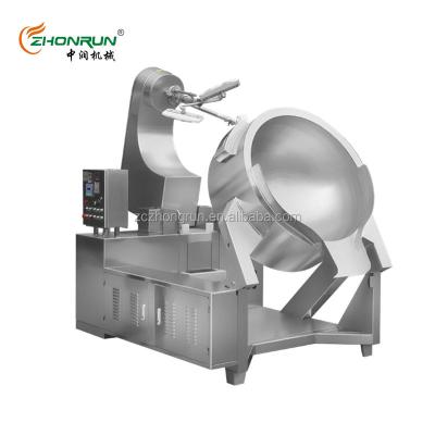 China Easy Operation High Quality Electric Cooking Pot With Mixer Sauce Stirring Industrial Cooker Tilt Lined for sale