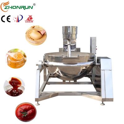 China Easy Operation Factory Price Automatic Fruit Jam Making Machine Jam Cooking Blender Jacketed Kettle for sale