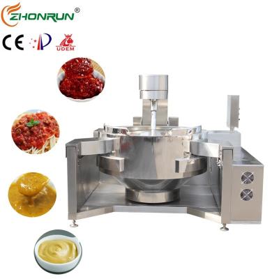 China Easy Operation Professional Electromagnetic Heating Cooking Industrial Large Automatic Mixer Sugar Cooking Machine for sale