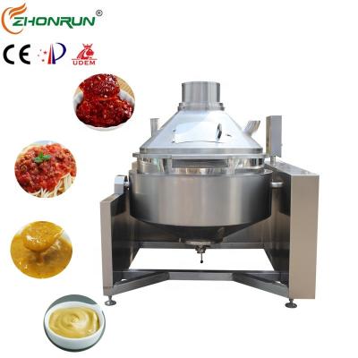 China Easy Operation Use Fully Automatic Commercial Steam Heating Cooking Blender Machine For Strawberry Jam for sale