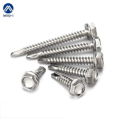 China Health Care SS M8 Screw Manufacturers Brass 304 316 Stainless Steel Hexagon Gasket Head Roof Self Tapping Screws for sale