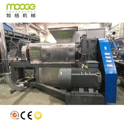 China 300-1000 kg/h Plastic Pelletizing Machine Dewatering Line Te koop