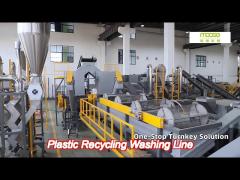 high capacity waste pet bottle crushing washing plastic recycling line