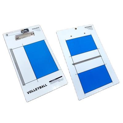 China Tactic Strategy Durable Warm Blue ABS Plastic Coach Volleyball Products Clipboard Board for sale