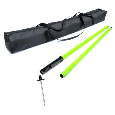 China Morden ABS Foldable Slalom Pole For Agility Training With Detachable Screw Spike for sale