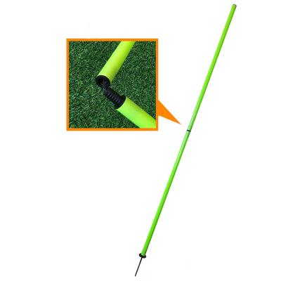 China Good Value Popular ABS Foldable Slalom Pole For Agility Training With Detachable Screw Spike for sale