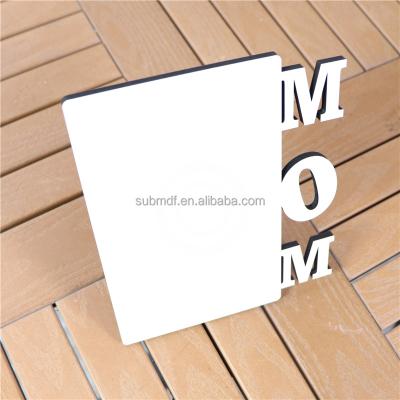 China DYE Sublimation Heat Press Blanks MOM Photo Frame MDF Mother's Day Sublimation Plaque for sale