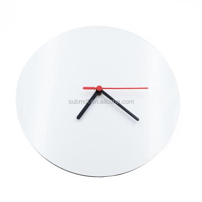 China LUMINOVA 30cm Blank Dye Sublimation Round MDF Wall Clock for sale