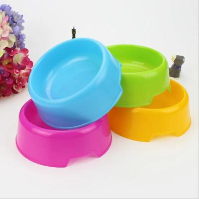 China Amazon hot sale non-automatic wholesale promotion cheap dog cat bowl plastic easy to clean pet bowl feeder for sale