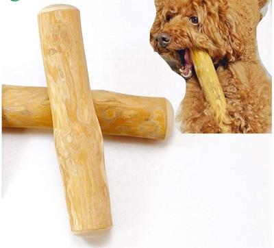 China Wholesale Stocked Durable Root Coffee Chew Wood For Dog Bite Stick Rod Pet Nibbling Teeth Grinding Healthy Chew Toys for sale