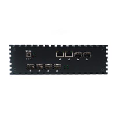 China x86 intel mini kabylake skylake 2 lan gigabyte ethernet industrial firewall fanless pc barebone no monitor for sale