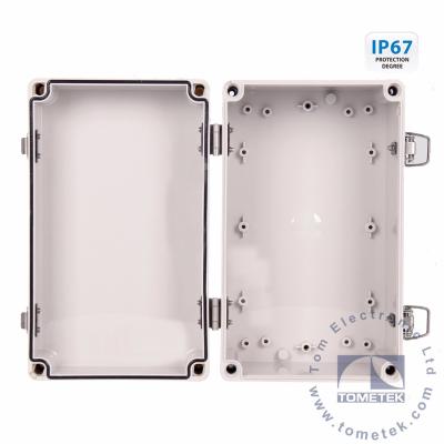 China Hinge Instrument Enclosures Indoor / Outdoor ip66 Waterproof 150*250*130mm for sale