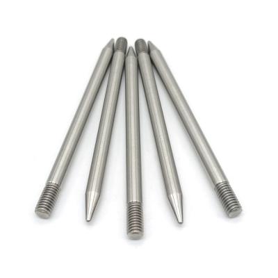 中国 Non-standard custom threaded cylindrical pins Stainless steel external thread cylindrical pins Custom pointed flat tail 販売のため