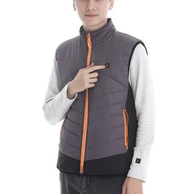 China 7.4V rechargeable waterproof anti-shrink battery heated vest for men for sale