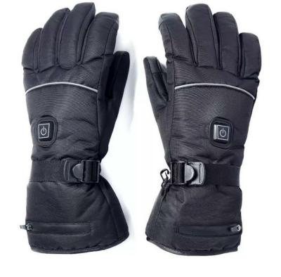 China Waterpoof factory! Touch Screen Heating Warm Winter Gloves / Rechargeable Heated Waterproof Ski Gloves for sale