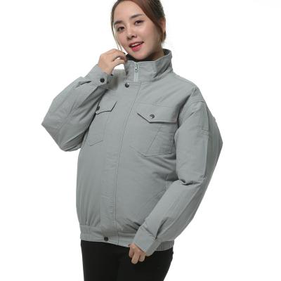 China 100% Sustainable Cotton Air Condition Workwear Jacket With Fans And Battery for sale