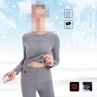 China Antibacterial Smart Electric Heated Heating Carbon Fiber Clothing Battery Clothing Suit Hot Long Underwear for sale