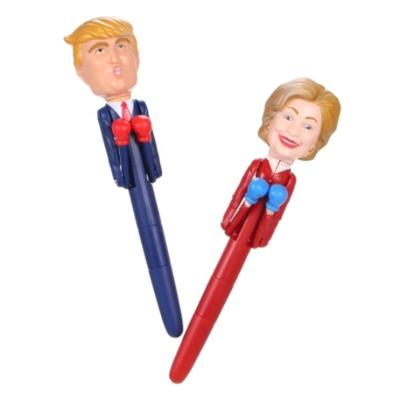 China office & School Pen Donald/Hillary Clinton Trump Talking Ballpoint Pen Slam Pen Decompression Pen Election Interview Boxing Campaign Gift for sale