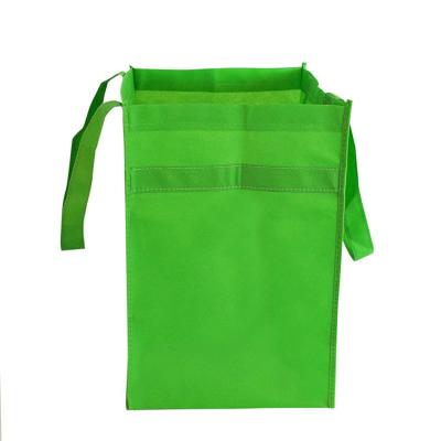 China Who respects the environment; practice ; raincoat ; high printing capacity convenient custom thicken portable PET non-woven fabrics bag removable transparent PE panel shopping bag with handle for sale