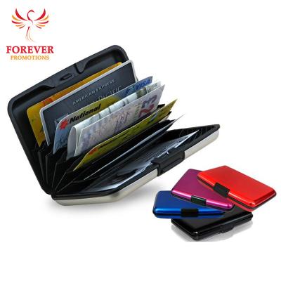 China High Quality Aluminum Glossy Side Metal Cover Anti RFID Laser Scanning Eco-friendly Engraved/Printed Business ID Credit Card Desk Holder for sale