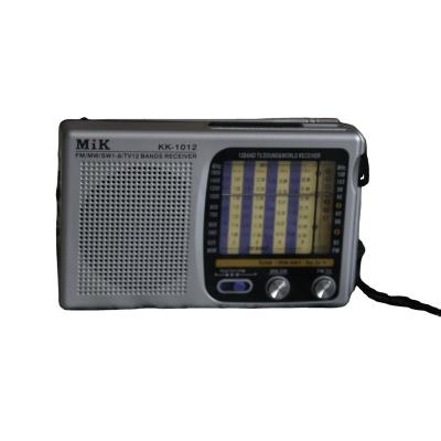 China belt clip cmik kk-1012 factory radyo multiband portable time am fm switch 12 bands home radio for sale