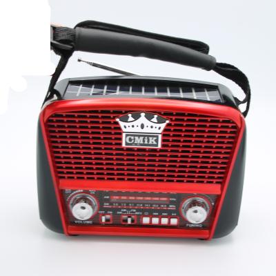 China OEM PORTABLE radyo cmik mk-455uc-bt cheap solar powered portables USB and SD hand crank cards portable radio for sale