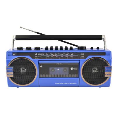 China High Quality blue tooth usb portable fm cmik mk-132 BT oem fm radio earphone jack and sd cards cassette tape recorder for sale