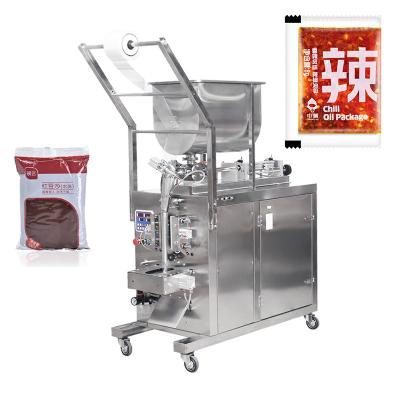 China Full Automatic Sesame Chili Oil Beverage Spicy Chilli Curry Ketchup Stirring Paste Packaging Machine for sale