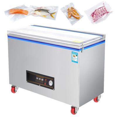 China Automatic Food Heat Food Meat Grains Packing Single Chamber Sealer Vacuum Sealing Machine for sale