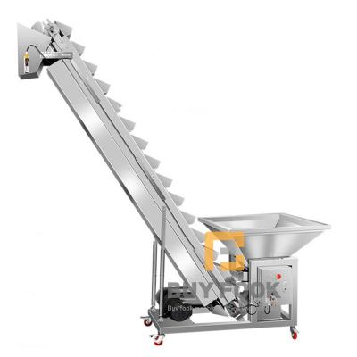 China Automatic Food Bucket Tilted Material Elevator Feeder Conveyor Conveyor Belt Dispenser for sale