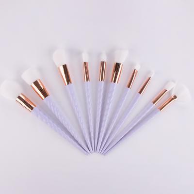 China 10Pcs Skin-Friendly XIONGPENG Bling Brushes Cosmetics Glitter Makeup Set Brushes for sale