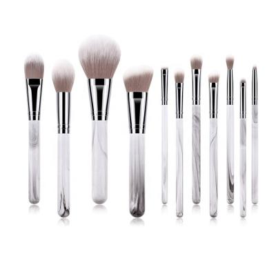 China Professional 100% Organic Wooden Handle Synthetic 11Pcs Vegan Brushes Makeup Brush Set for sale