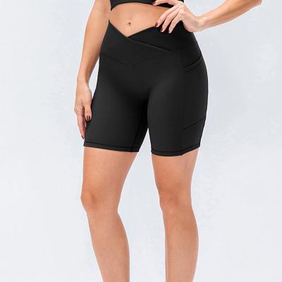 China Popular Women's Solid Color Sports Yoga Wear One Piece Fitness Breathable New Shorts Womens V Size Leggings for sale