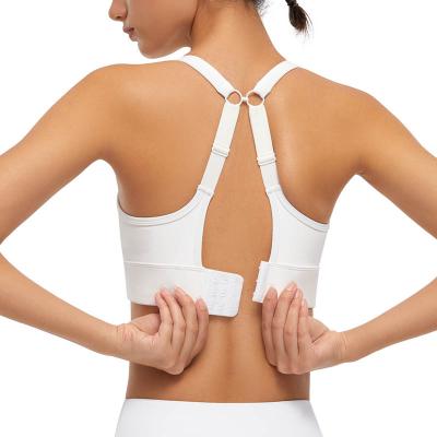 China New Sports Women's Underwear Beauty Back Yoga Crisscross Breathable Medium Support Sports Backless Bra for sale