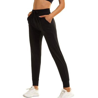 China Custom wholesale anti-pilling black milk yoga women pants china silk brushed jogger for sale