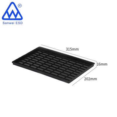 China ESD Corrugated Electronic Plastic Cardboard Box Esd Safe Conductive Tray For PCB Boards for sale