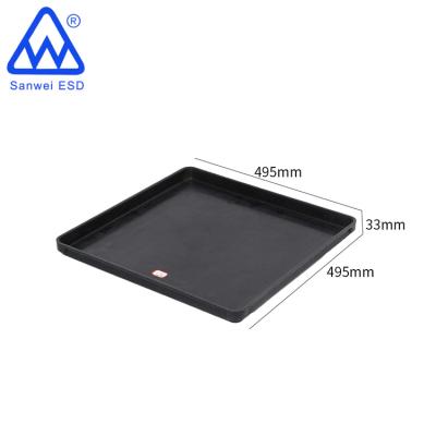 China ESD Corrugated Cardboard Box Customized Plastic Esd PP Vacuum Safe Conductor PS Training Tray For PCB Boards for sale