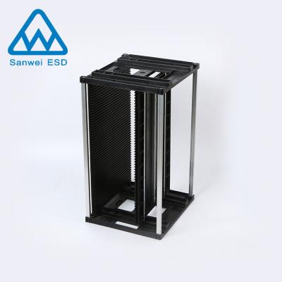 China Durable Folding Corrosion Protection SMT ESD Pad PCB Magazine Rack For PCB Loader for sale