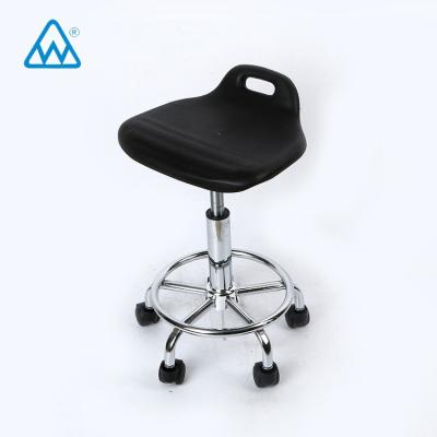 China Durable anti-static plastic lift chair cleanroom pu esd chair with rollers for sale