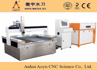 China 40HP 1m * 1m CNC Pure Water Jet Cutting Machine 3 - axis 304 SS for sale