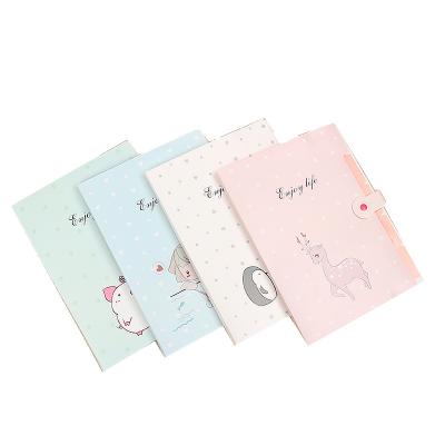 China 100% Eco-friendly Cute A4 Folder Bag Information Reactive Paper Bag Cartoon Folder Stationery Storage Folder Customizations for sale