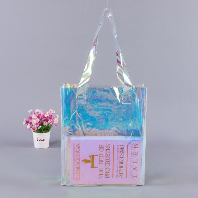 China Small and Large Activities Bag Customized PVC Handled Handbag Gift Laser Gifts Shine Color Gift Package Mid-range High-end Shopping for sale