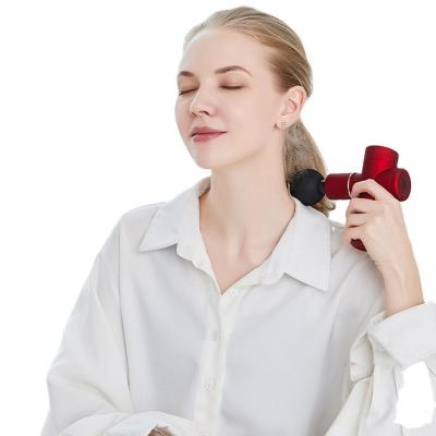 China Korea Popular Deep Tissue Body Noise Reduction Hand Held Percussion Mini Massage Gun for sale