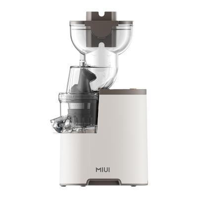 China MIUI Household Silent Low Noise Masticating Juicer with Food Grade Stainless Steel Strainer for sale