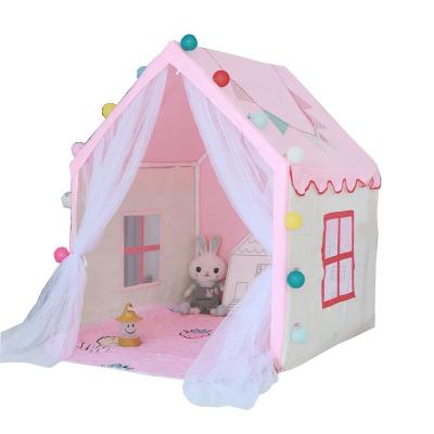 China Easy Foldable Indoor Castle Play Small Tent for Kids Play Princess Castle Tent House for Kids Children Folding Tent for sale