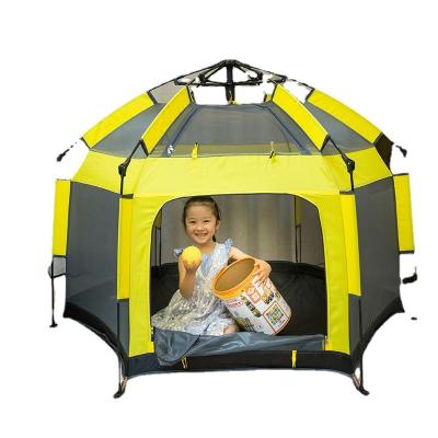 China Portable Adult Kids Pop Up Tent Hexagonal Automatic Tent For Outdoor Kids Adult Family Picnic Portable Camping Tent for sale