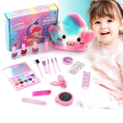 China Cosmetics Toy 20Pcs Princess Dress Up Kids Gift Non-Toxic Cosmetic Toy For Girls Beauty Set Make Up Set Children Play for sale