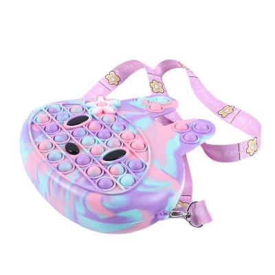 China Other Easter Egg Bunny Design Gifts For Kids Girls 2022 New Casual Silicone Pop Purse Shoulder Bags for sale